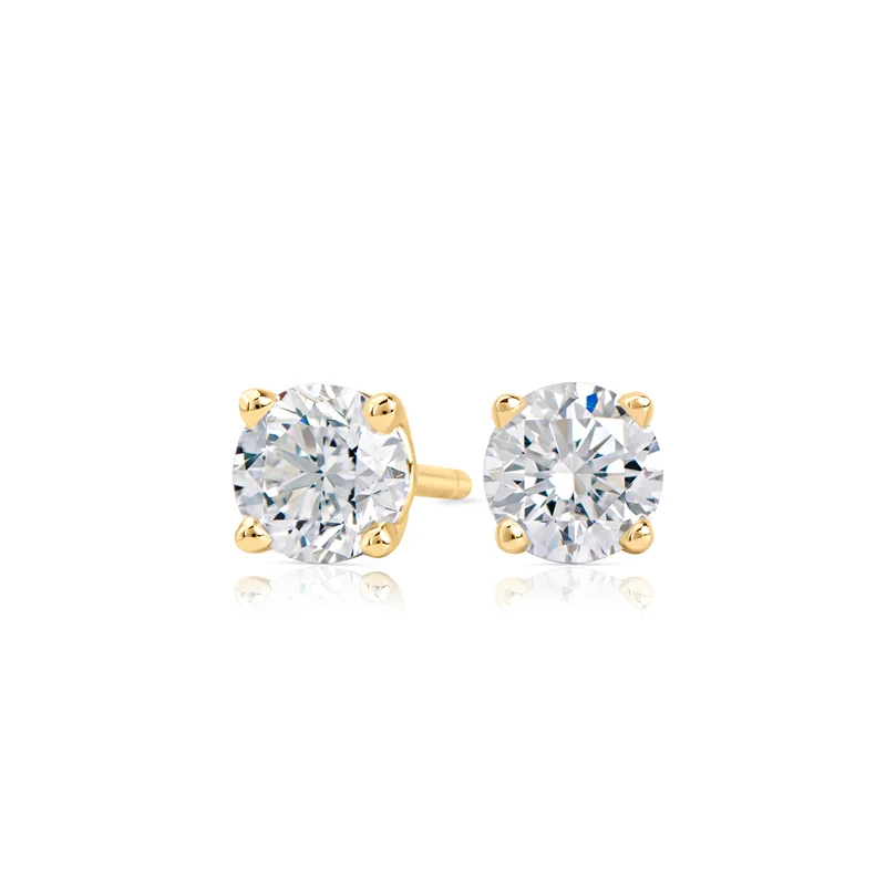 1ct Total Lab Grown Diamond Studs — Earring | Evaan Jewels