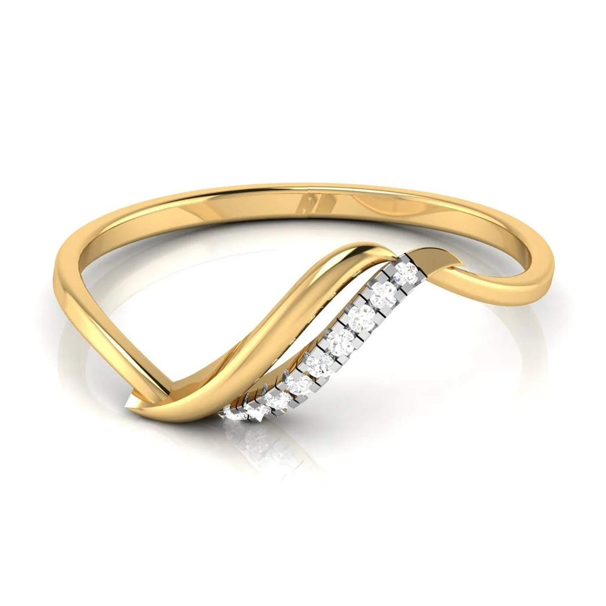 Evaan Lab Grown Diamond Gold Ring – R003 | 0.03ct — Casual Rings | Evaan Jewels