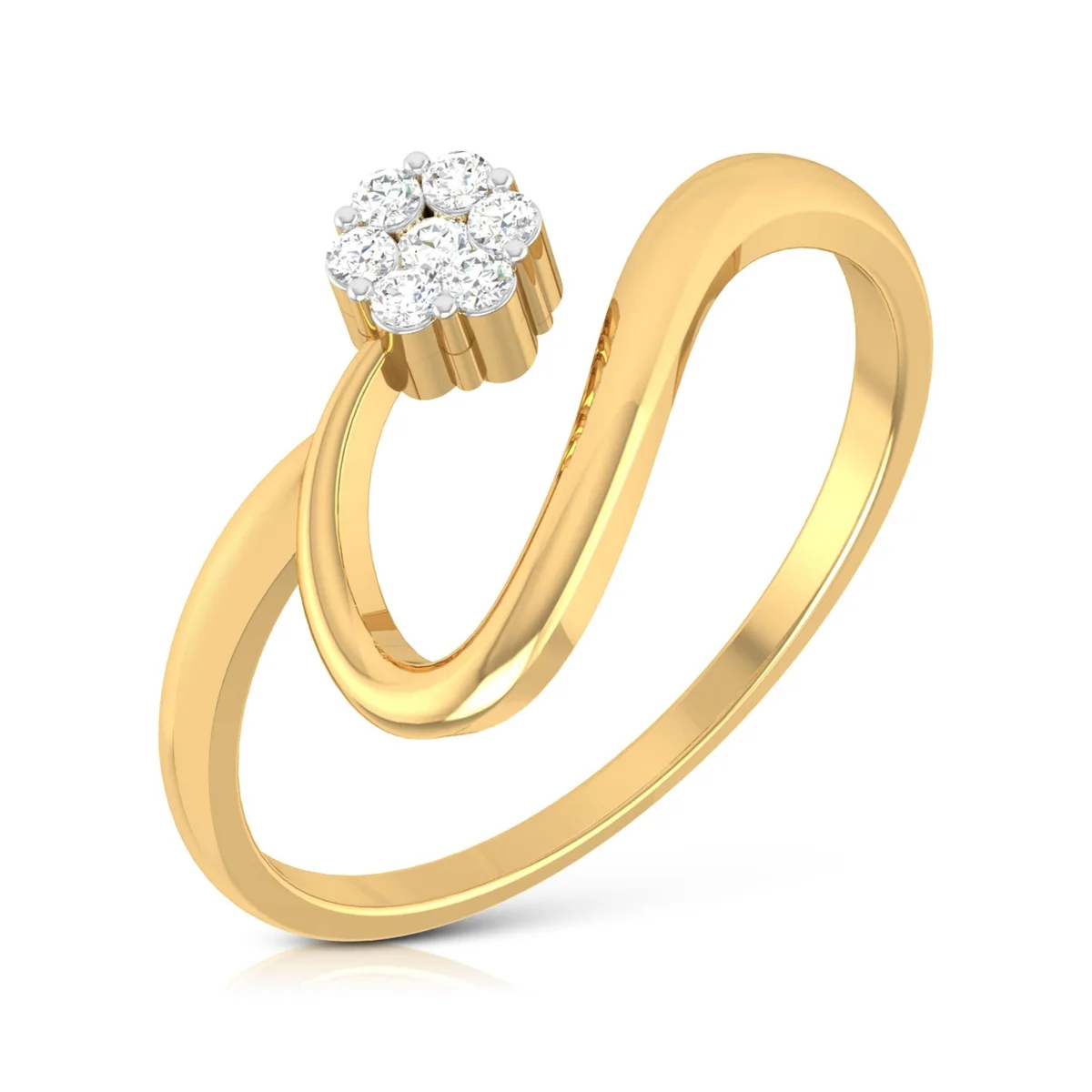 Evaan Lab Grown Diamond Gold Ring – R007 | 0.06ct — Casual Rings | Evaan Jewels
