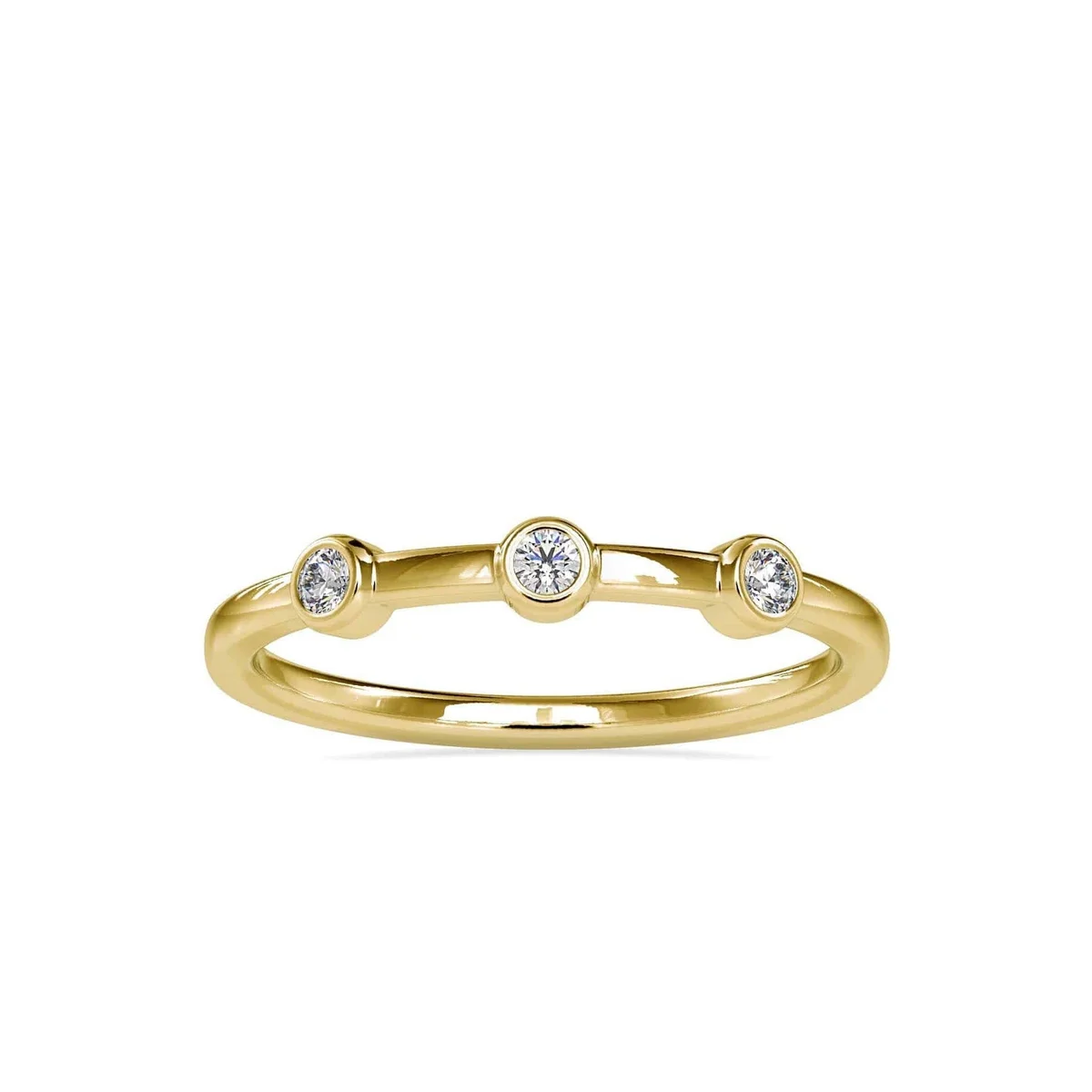 Evaan Lab Grown Diamond Gold Ring – R007 | 0.08ct — Casual Rings | Evaan Jewels