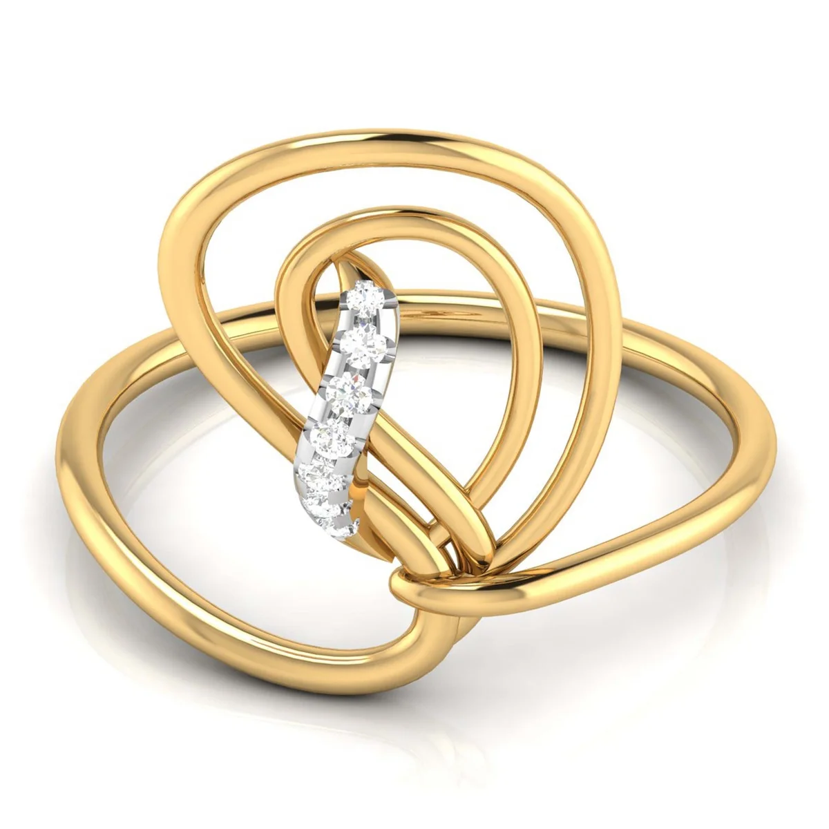 Evaan Lab Grown Diamond Gold Ring – R008 | 0.03ct — Casual Rings | Evaan Jewels