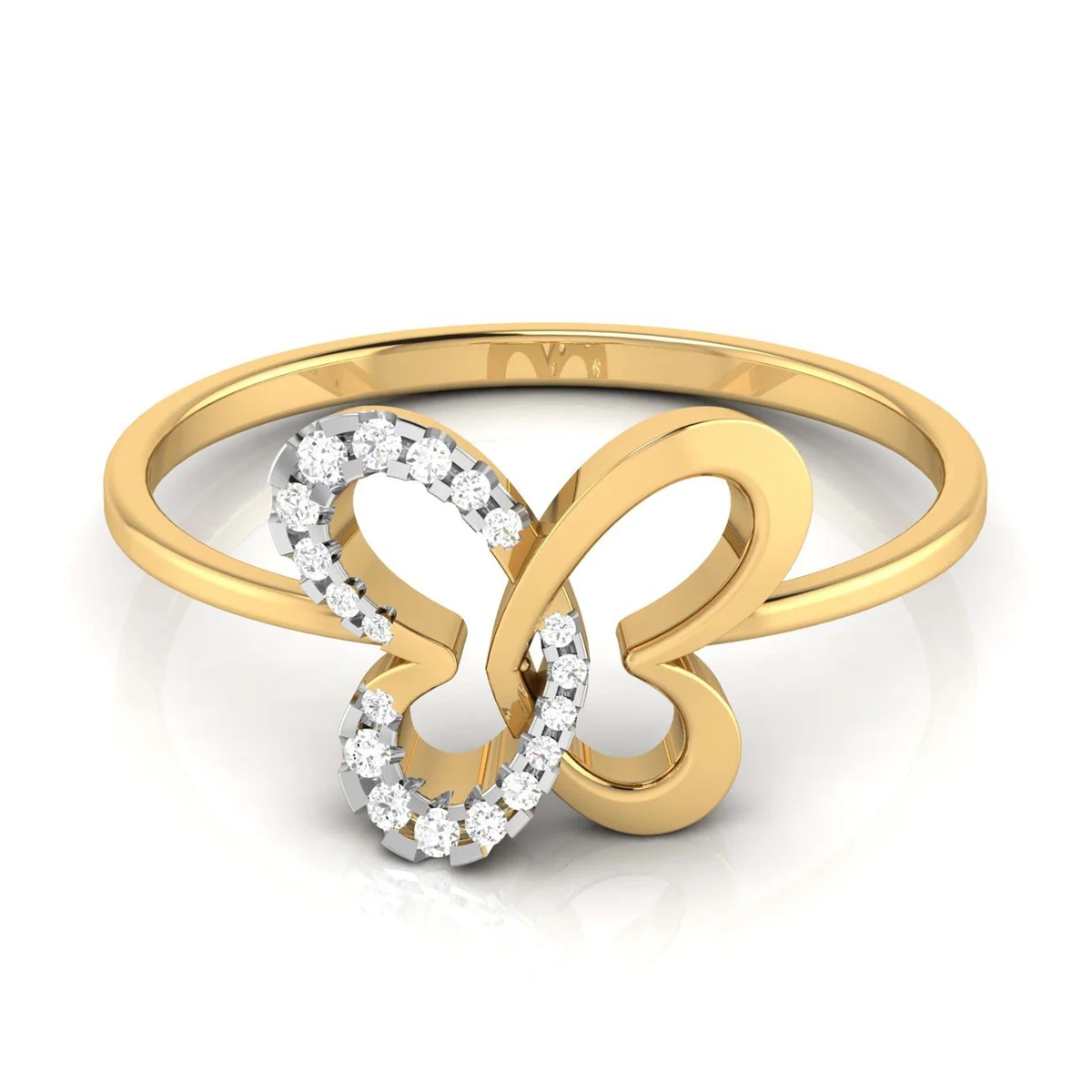 Evaan Lab Grown Diamond Gold Ring – R011 | 0.05ct — Casual Rings | Evaan Jewels