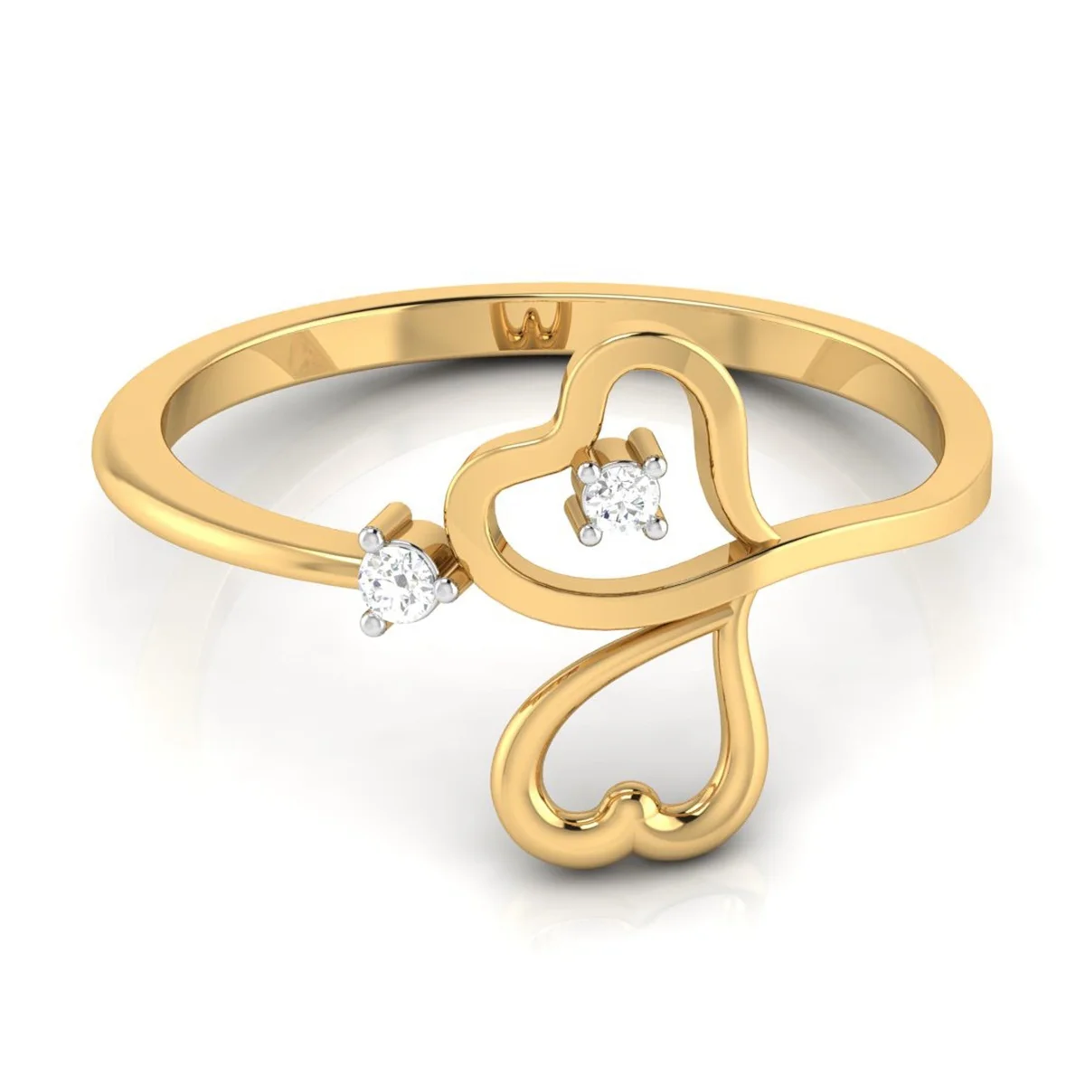Evaan Lab Grown Diamond Gold Ring – R012 | 0.03ct — Casual Rings | Evaan Jewels