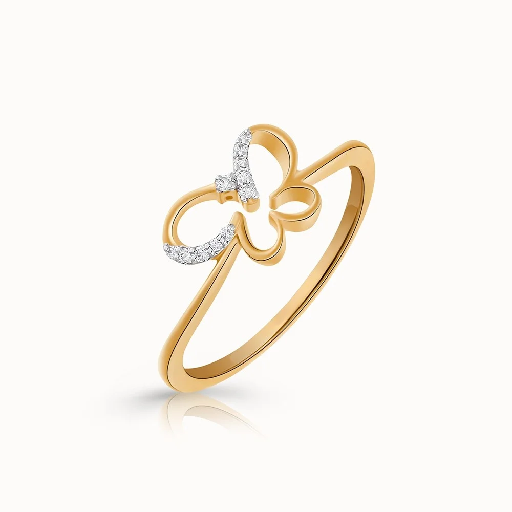 Evaan Lab Grown Diamond Gold Ring – R013 | 0.04ct — Thumbnail 3