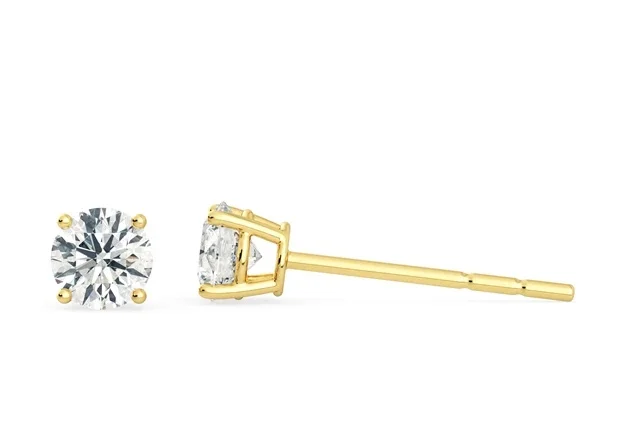 Evaan Lab Grown Diamond Gold Earring– E001 | 0..2ct — Thumbnail 5
