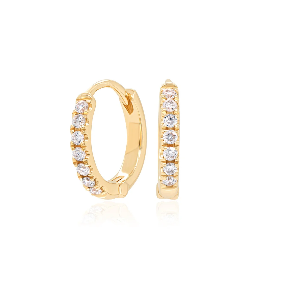 Evaan Lab Grown Diamond Hoop Earring– E002 — Earring | Evaan Jewels