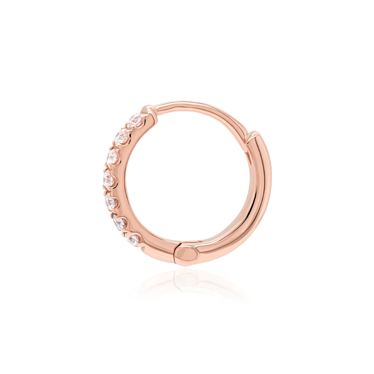 Evaan Lab Grown Diamond Hoop Earring– E002 — Thumbnail 4