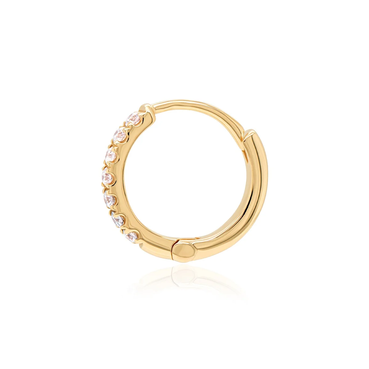 Evaan Lab Grown Diamond Hoop Earring– E002 — Thumbnail 7