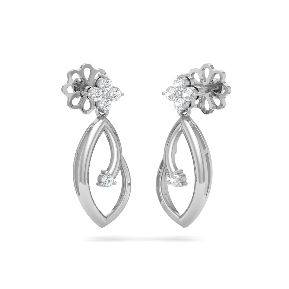 Celeste Bloom Drop Earrings — Earring | Evaan Jewels