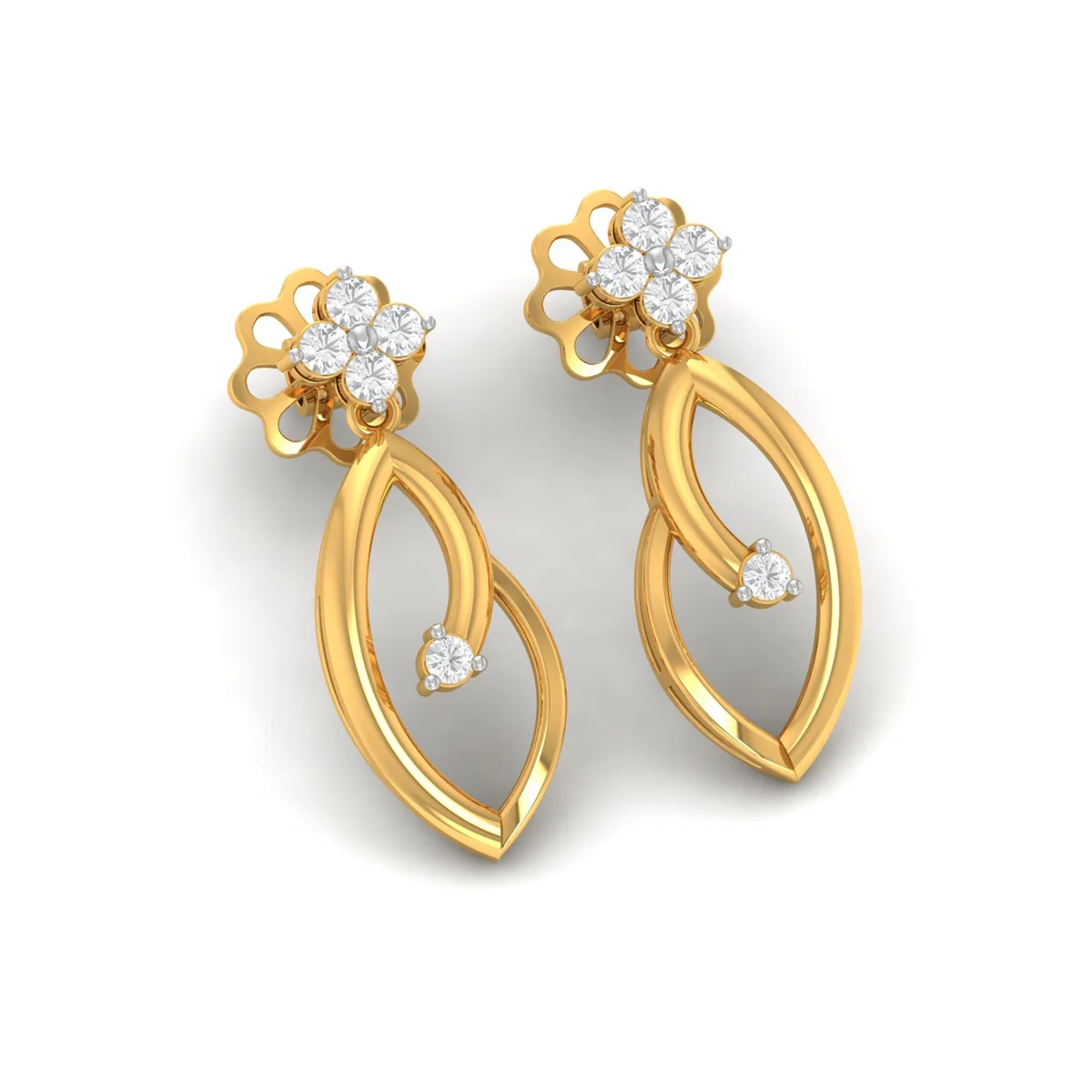 Celeste Bloom Drop Earrings — Thumbnail 3