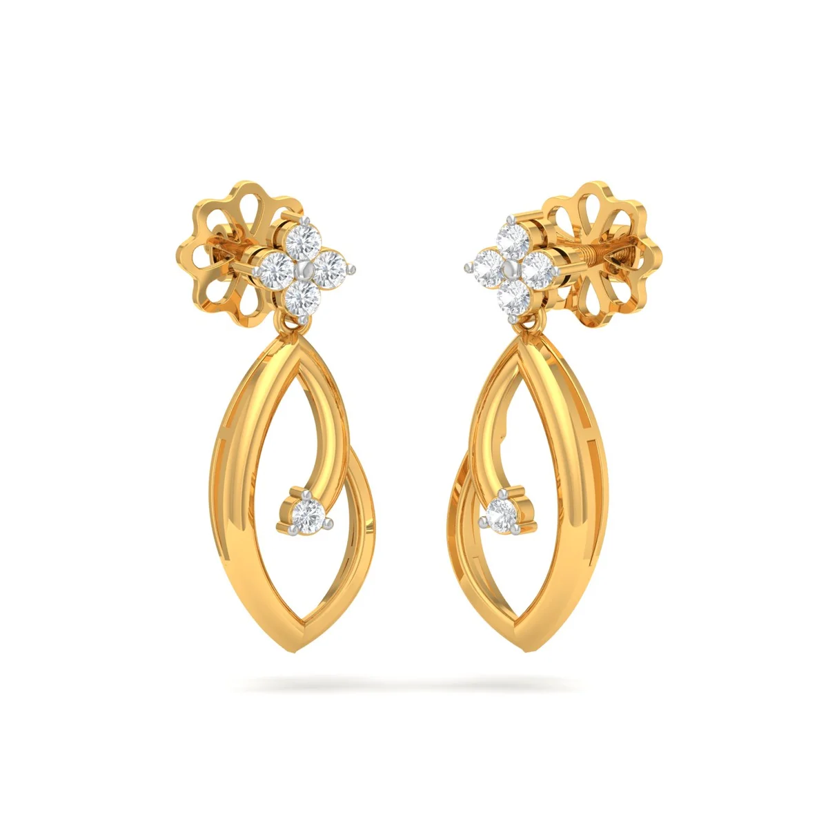 Celeste Bloom Drop Earrings — Thumbnail 4