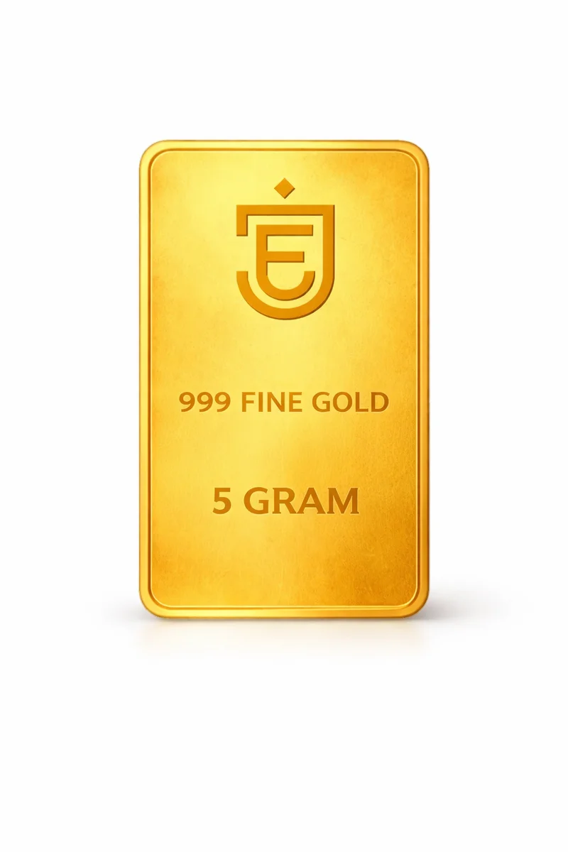 5 Gram 999 Fine Gold Investment Bar — 999 Fine Gold Minted Bars | Evaan Jewels