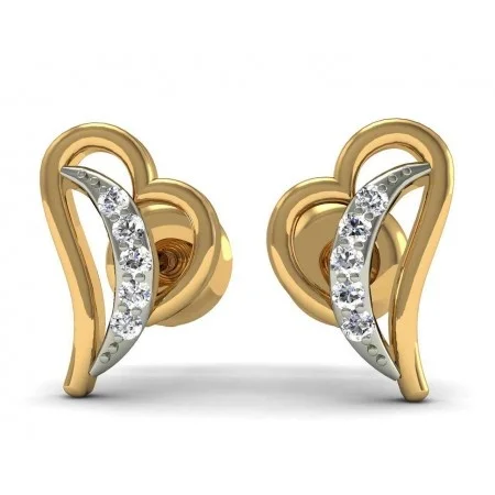 Delicate Diamond Earrings - ER004 — Studs | Evaan Jewels