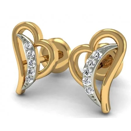 Delicate Diamond Earrings - ER004 — Thumbnail 2