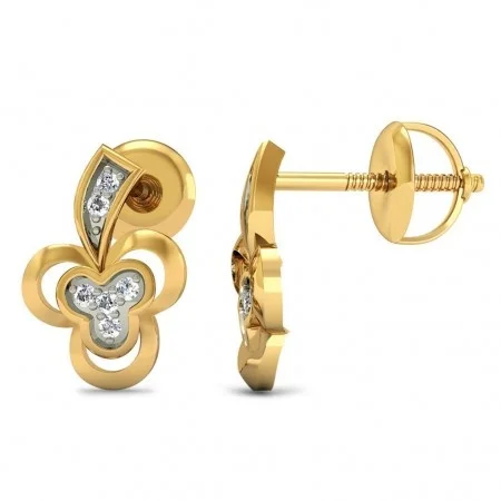 Classic Gold Earrings - ER007 — Thumbnail 2