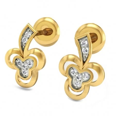 Classic Gold Earrings - ER007 — Thumbnail 3