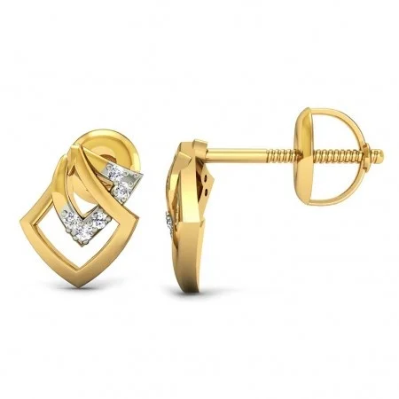 Petite Diamond Earrings - ER009 — Thumbnail 3