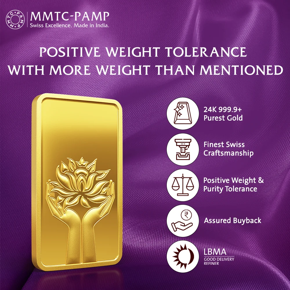 24K (999.9+) Purest 1 g Lotus Gold Bar — Thumbnail 2