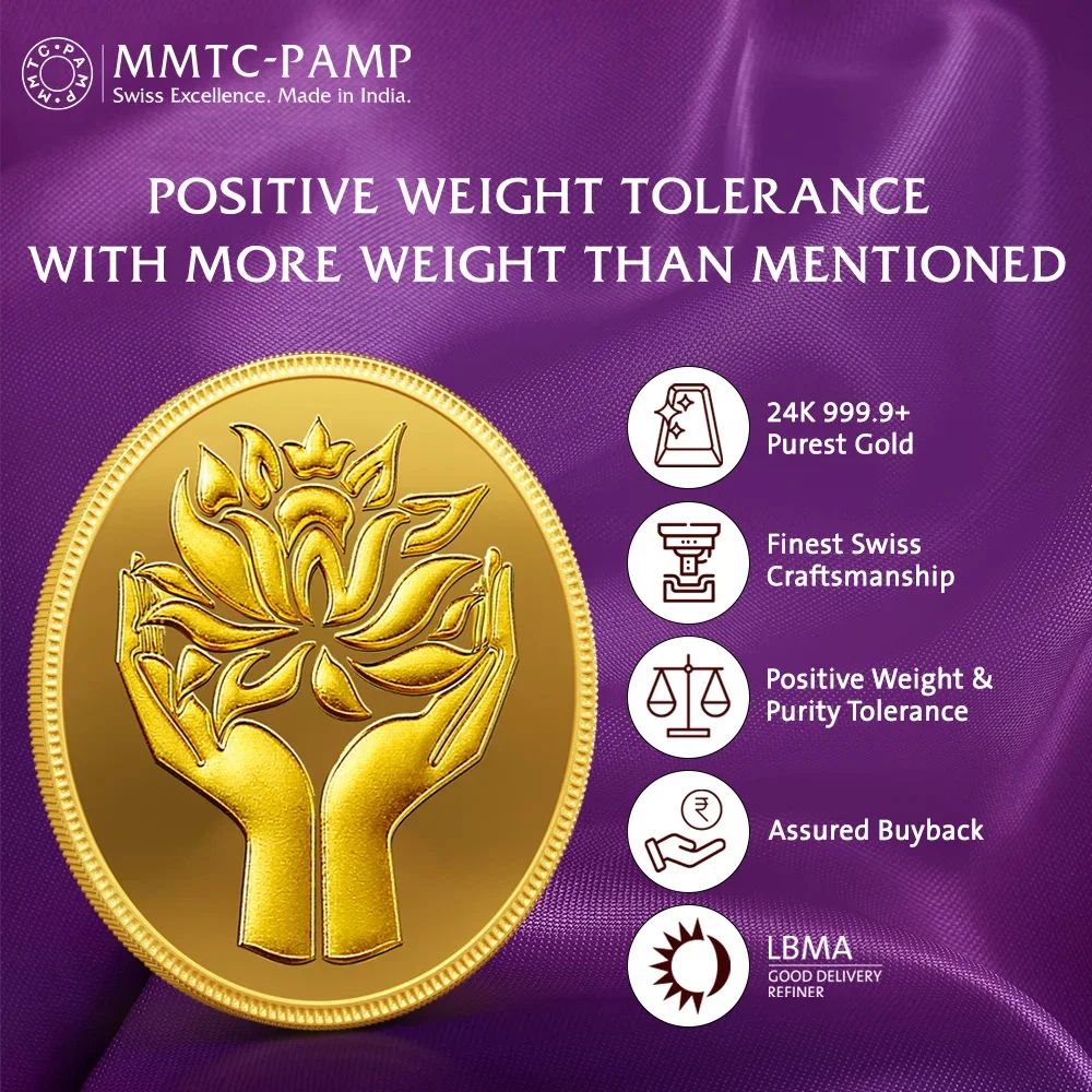 24K (999.9+) Purest 1 g Lotus Gold Coin — Thumbnail 2