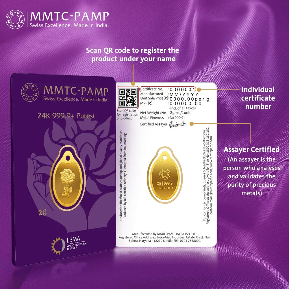 24K (999.9+) Purest 1 g Rose Gold Oval Coin — Thumbnail 4