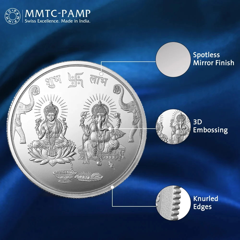 Ganesh Laxmi Silver Coin — Thumbnail 4